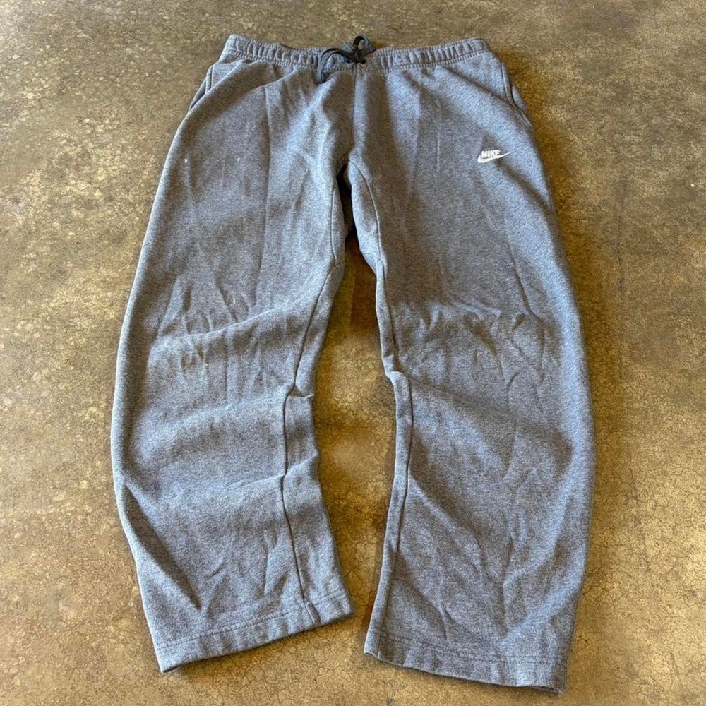 2000s Y2K nike baggy grey sweatpants